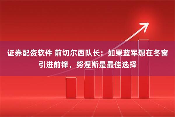 证券配资软件 前切尔西队长：如果蓝军想在冬窗引进前锋，努涅斯是最佳选择